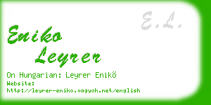 eniko leyrer business card